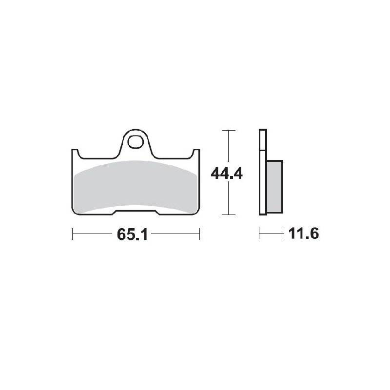 Moto-Master Bremsbeläge Sinter Atv Nitr 098121 von Moto-Master