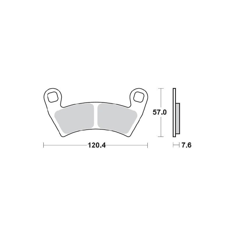 Moto-Master Bremsbeläge Sinter Atv Nitr 098221 von Moto-Master