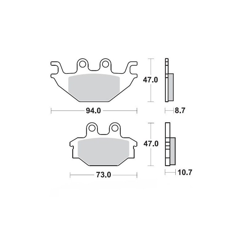 Moto-Master Bremsbeläge Sinter Atv Nitr 098321 von Moto-Master