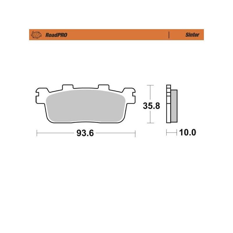 Moto-Master Bremsbeläge Sinter Scooter 413303 von Moto-Master