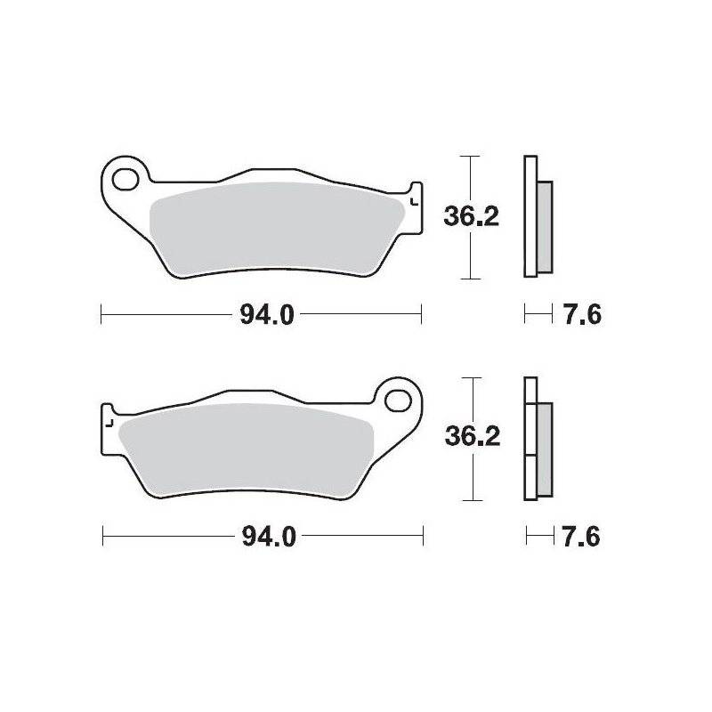 Moto-Master Bremsbeläge Vorne Compound 11 MM93011 von Moto-Master