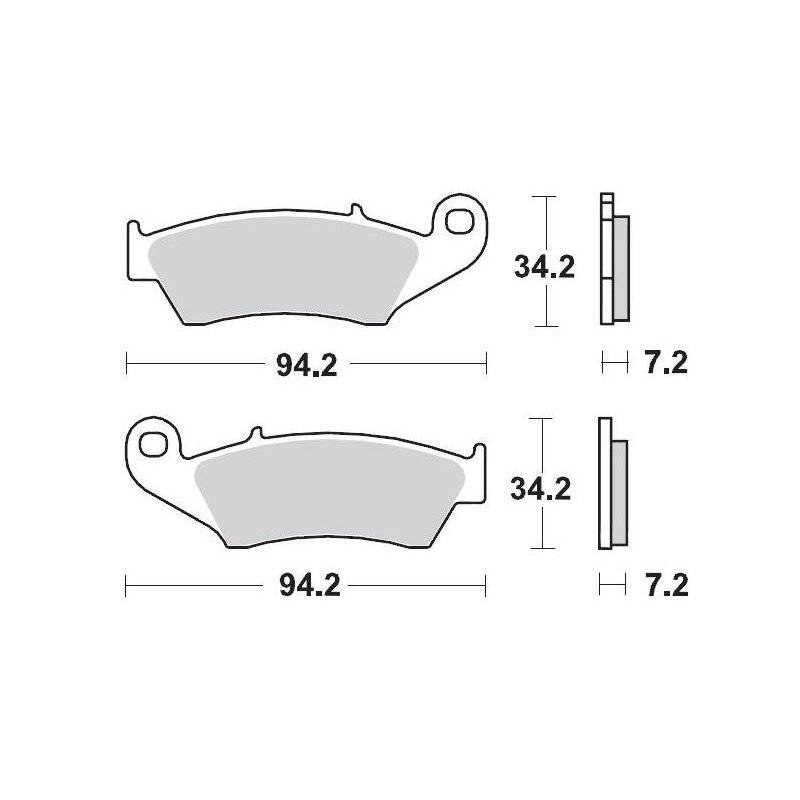 Moto-Master Bremsbeläge Vorne Compound 12 MM93412 von Moto-Master