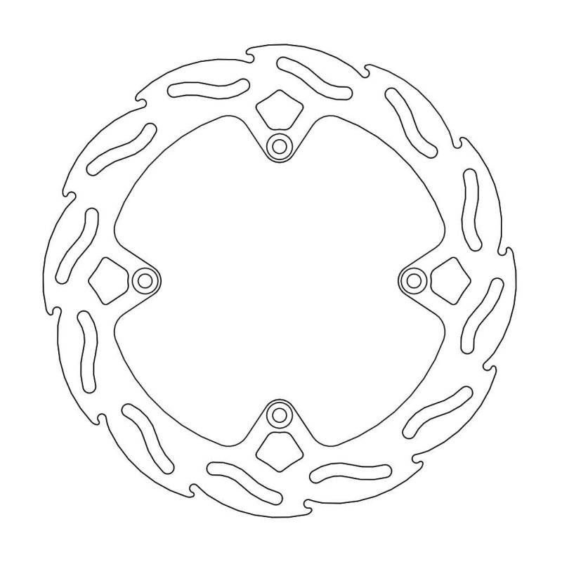 Moto-Master Bremsscheibe Fix Flame 4.4 110516 von Moto-Master
