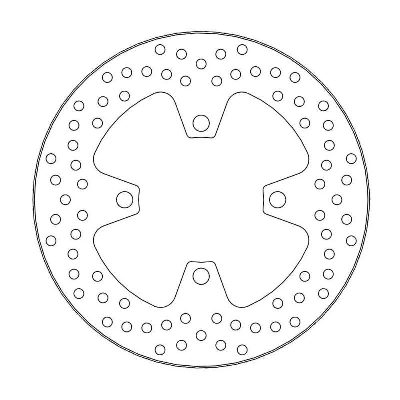 Moto-Master Bremsscheibe Fix Round L/R 110580 von Moto-Master