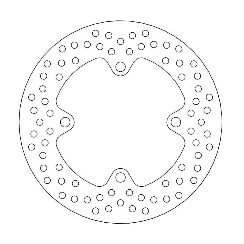 Moto-Master Bremsscheibe Fix Round Rechts 110549 von Moto-Master