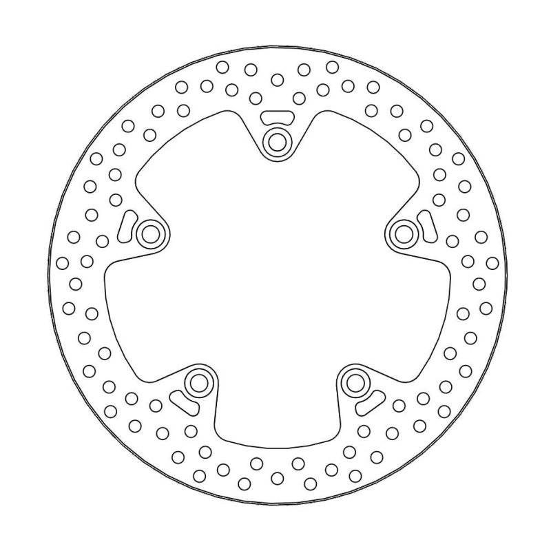 Moto-Master Bremsscheibe Fix Rund 110675 von Moto-Master