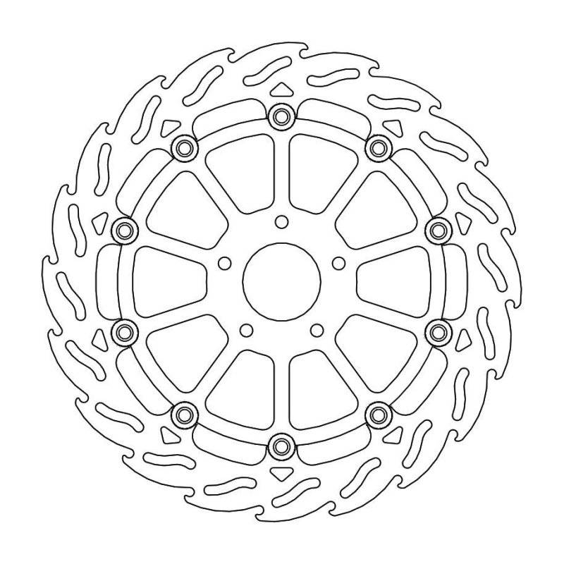 Moto-Master Bremsscheibe Flame Float 112322 von Moto-Master
