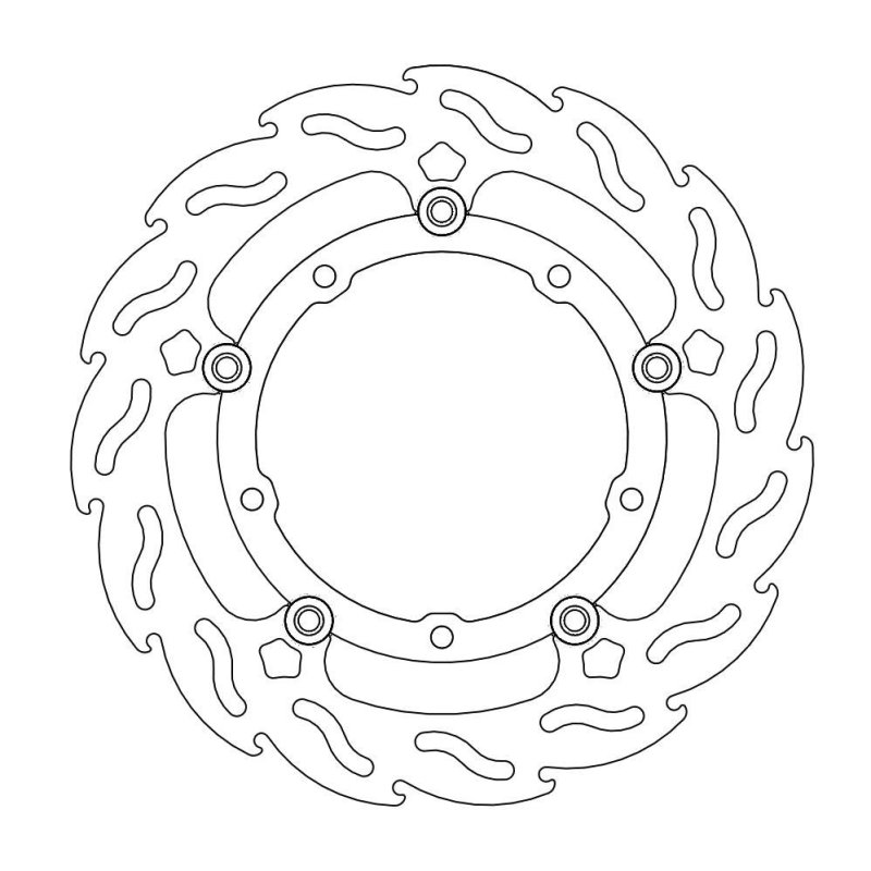 Moto-Master Bremsscheibe Flame Rechts 112241 von Moto-Master