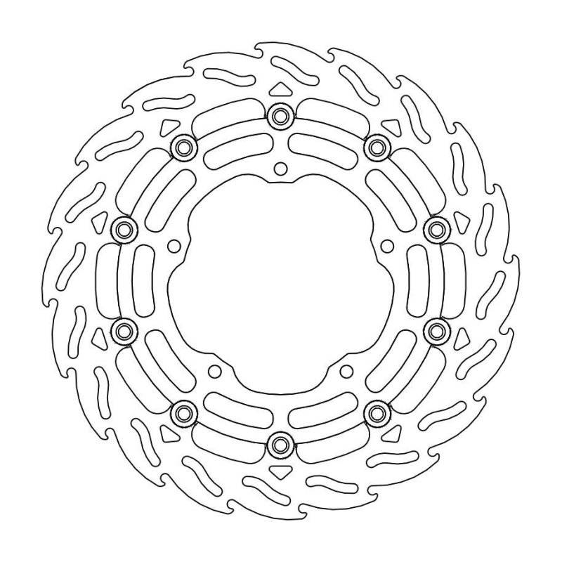 Moto-Master Bremsscheibe Flame Rechts 112243 von Moto-Master