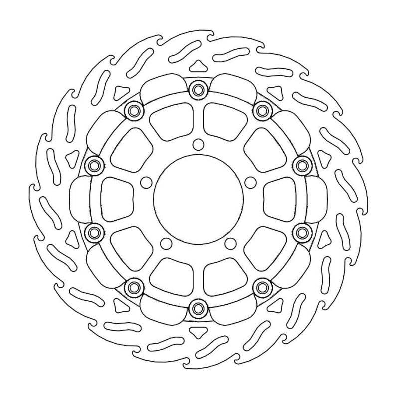 Moto-Master Bremsscheibe Float Flame Race 112175 von Moto-Master