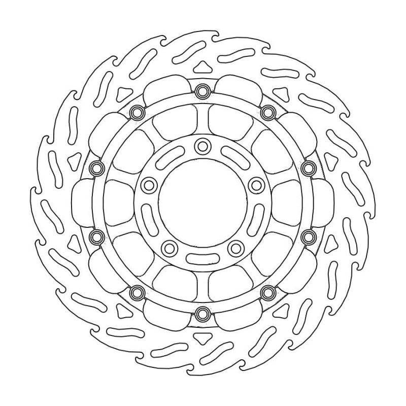 Moto-Master Bremsscheibe Float Flame Race 113151 von Moto-Master