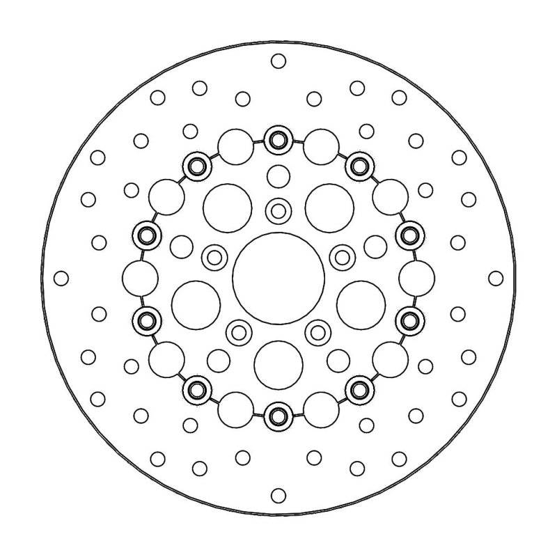 Moto-Master Bremsscheibe Float Round 111078 von Moto-Master
