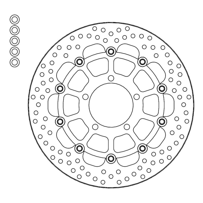 Moto-Master Bremsscheibe Float Round 112271 von Moto-Master