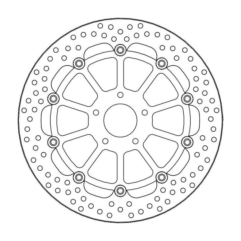 Moto-Master Bremsscheibe Float Round L/R 112178 von Moto-Master