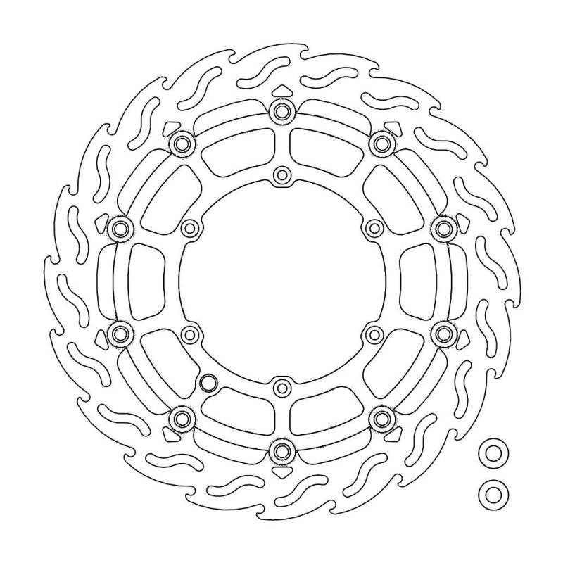 Moto-Master Bremsscheibe Schwimmend Flame 111080 von Moto-Master