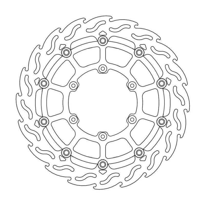 Moto-Master Bremsscheibe Schwimmend Flame 112296 von Moto-Master