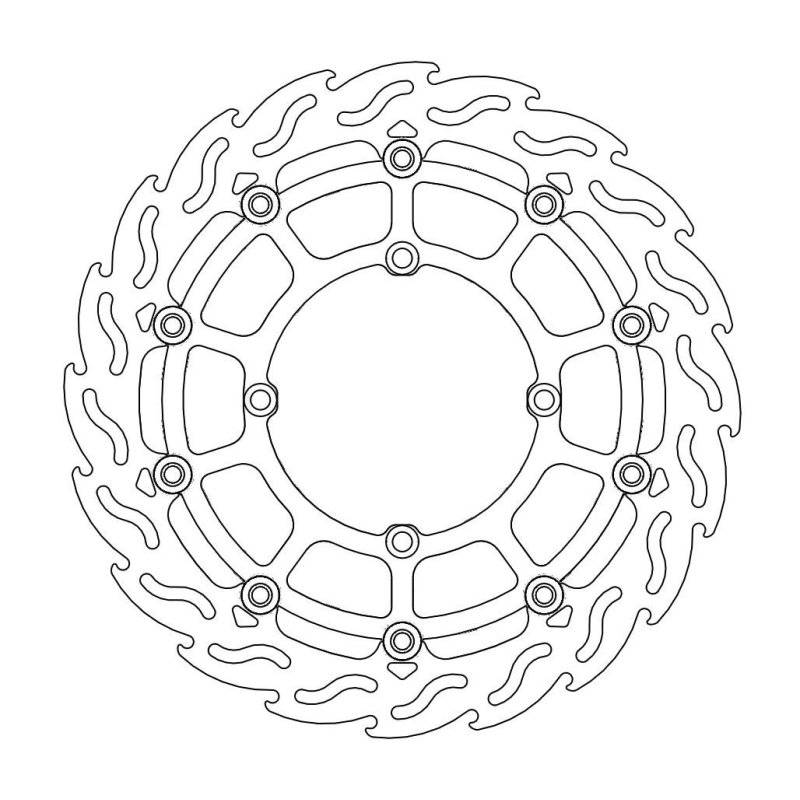 Moto-Master Bremsscheibe Schwimmend Flame 112302 von Moto-Master