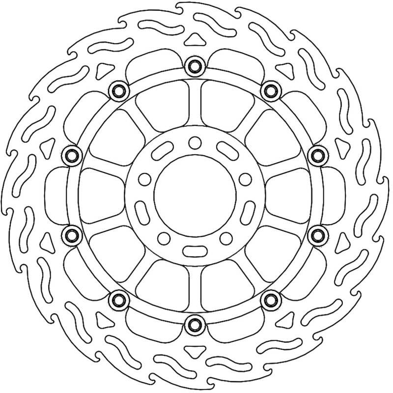 Moto-Master Bremsscheibe Schwimmend Flame 113154 von Moto-Master