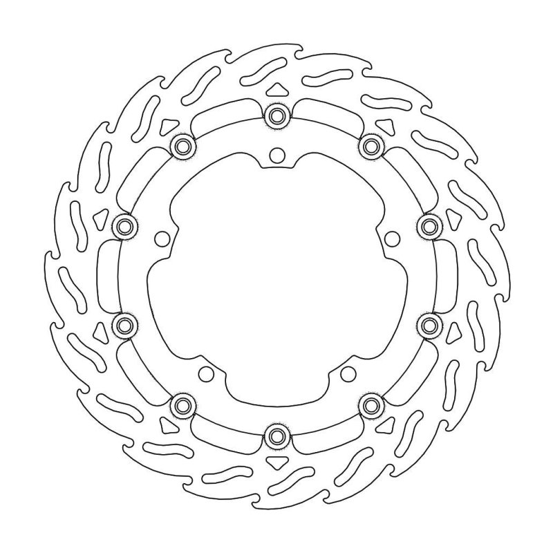 Moto-Master Bremsscheibe Vorne Links Flame Tri1050 112106 von Moto-Master