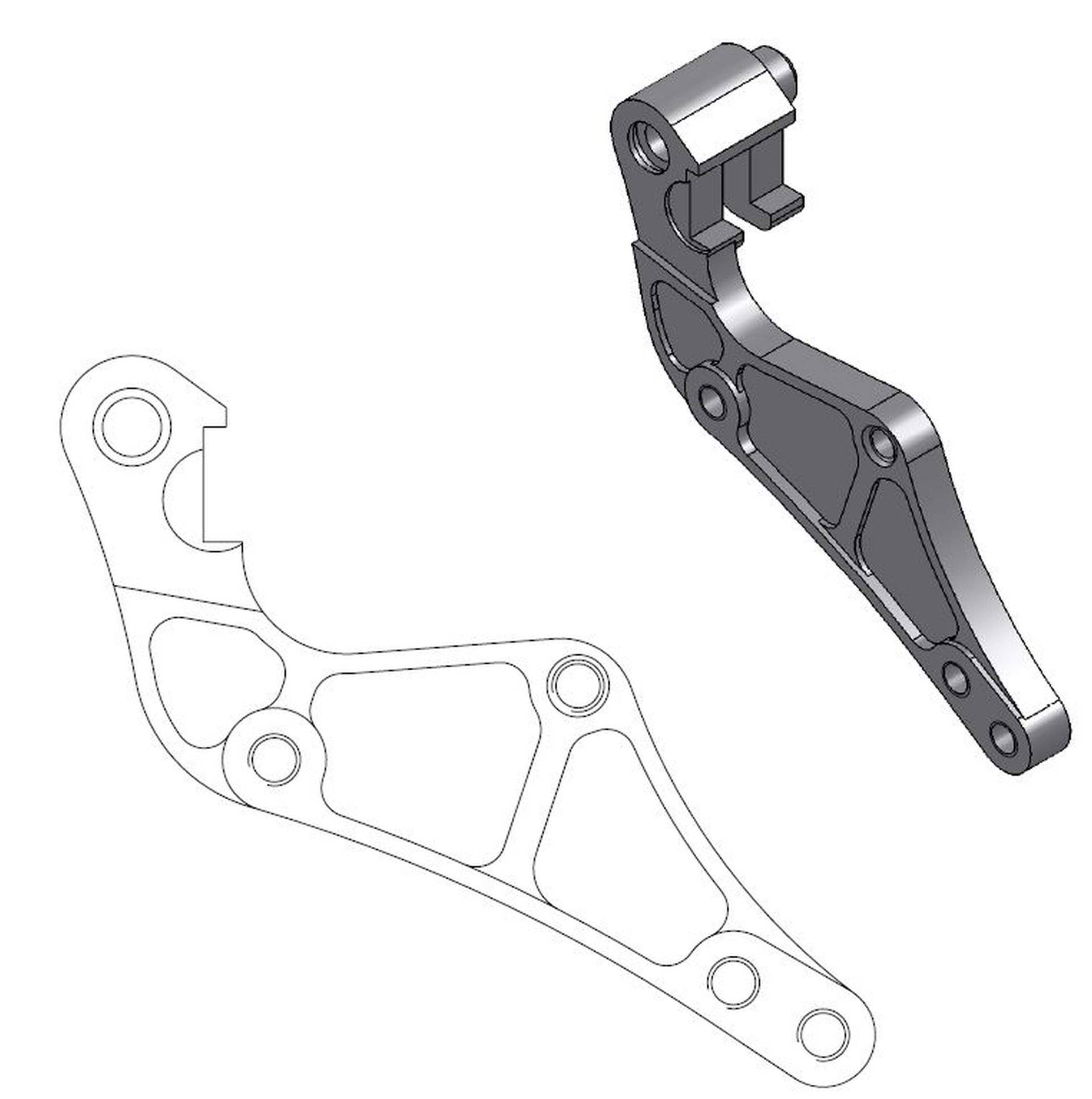 Moto-Master Bremsscheiben Adapter für 320mm 211013 KTM Husqvarna für OEM Zange von Moto-Master