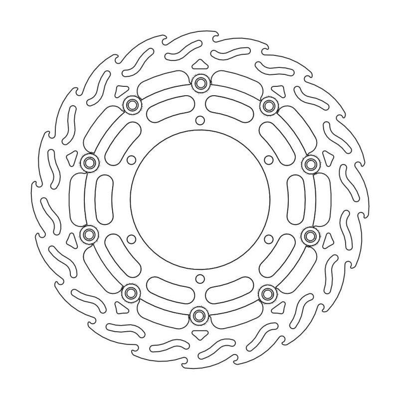 Moto-Master Flame Links Vorne Bremsscheibe Yamaha 112063 von Moto-Master