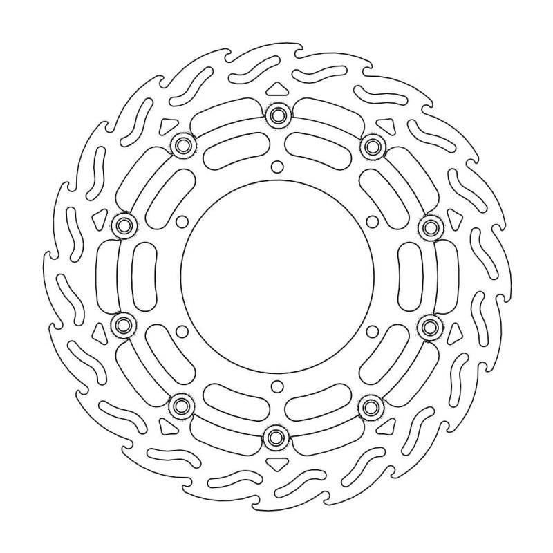 Moto-Master Flame Links Vorne Bremsscheibe Yamaha 112063 von Moto-Master
