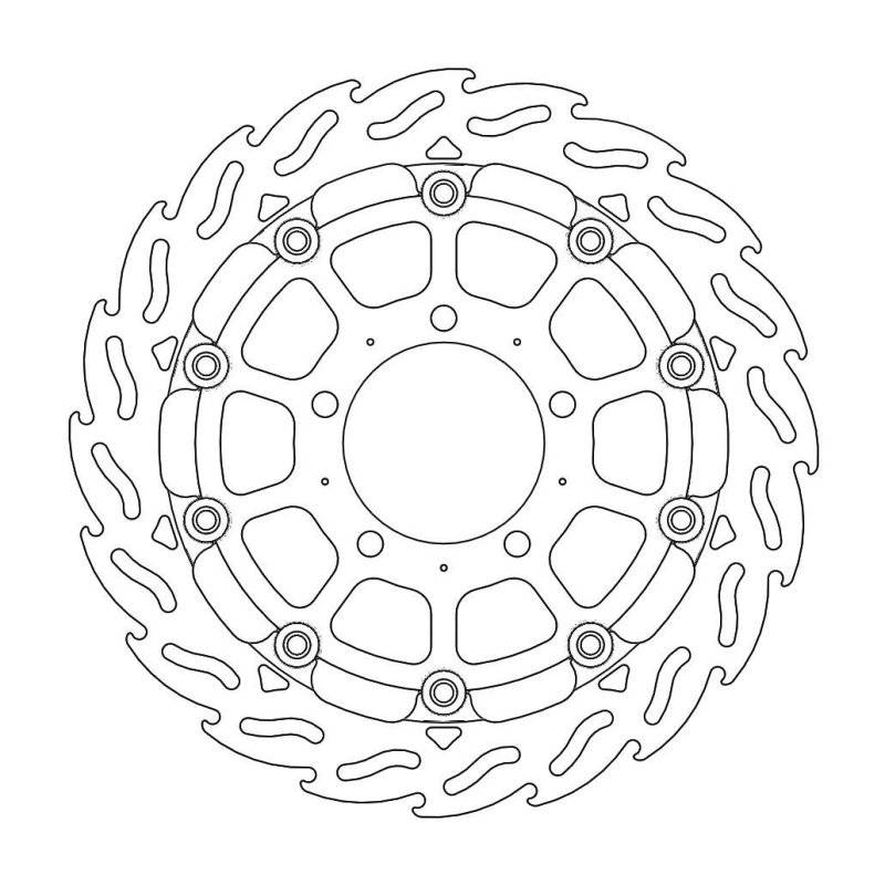 Moto-Master Flame Race Bremsscheibe Vorne Links 5,5Mm 112090 von Moto-Master