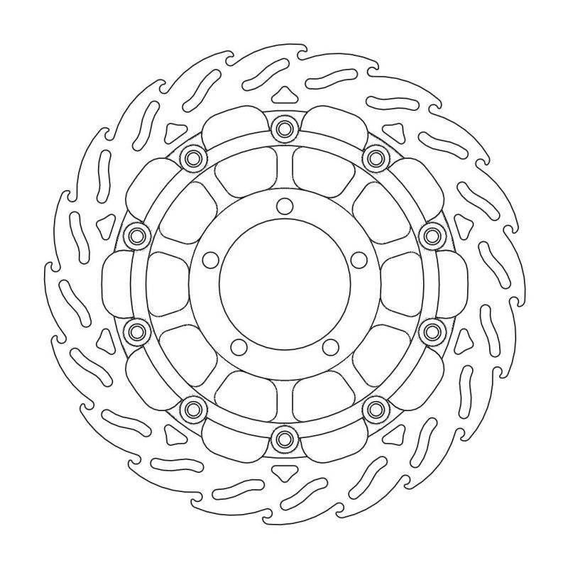 Moto-Master Flame Race Bremsscheibe Vorne Links 5,5Mm 113074 von Moto-Master