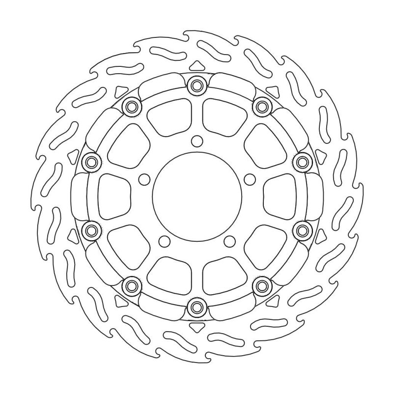 Moto-Master Flame Race Bremsscheibe Vorne Rechts 5,5Mm 112091 von Moto-Master
