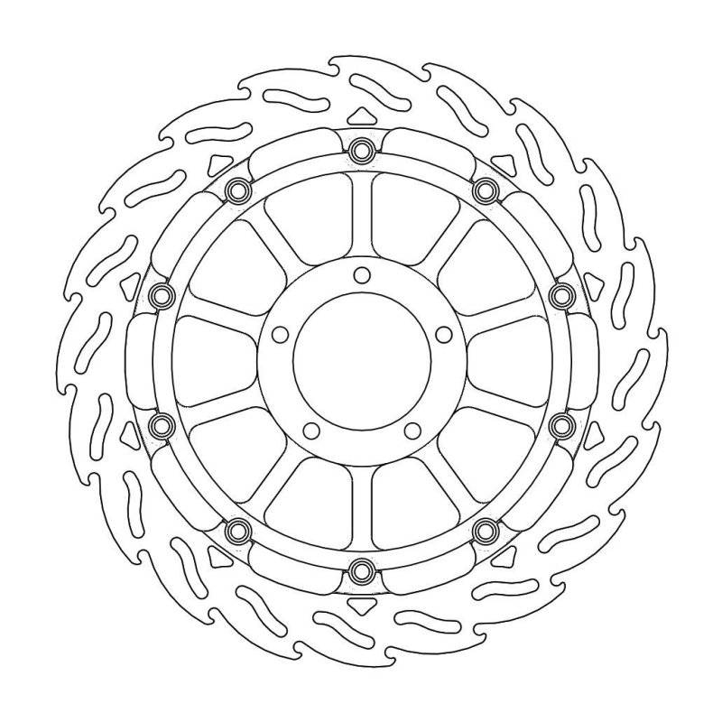 Moto-Master Flame Race Bremsscheibe Vorne Rechts 5,5Mm 113067 von Moto-Master