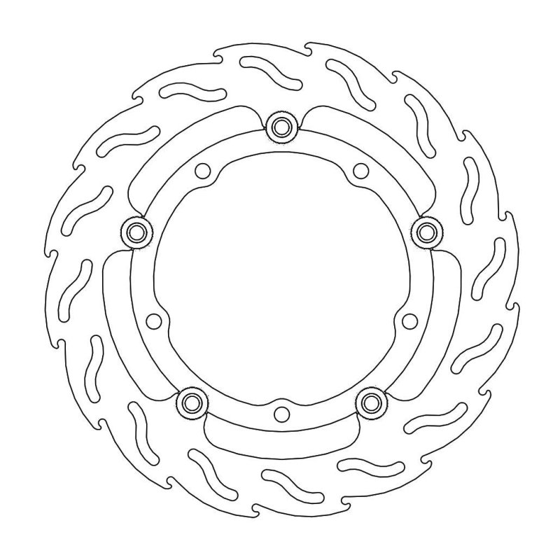 Moto-Master Flame Rechts Vorne Bremsscheibe Yamaha 112115 von Moto-Master