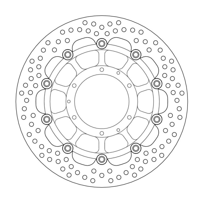 Moto-Master Halo Bremsscheibe Vorne Honda 113108 von Moto-Master