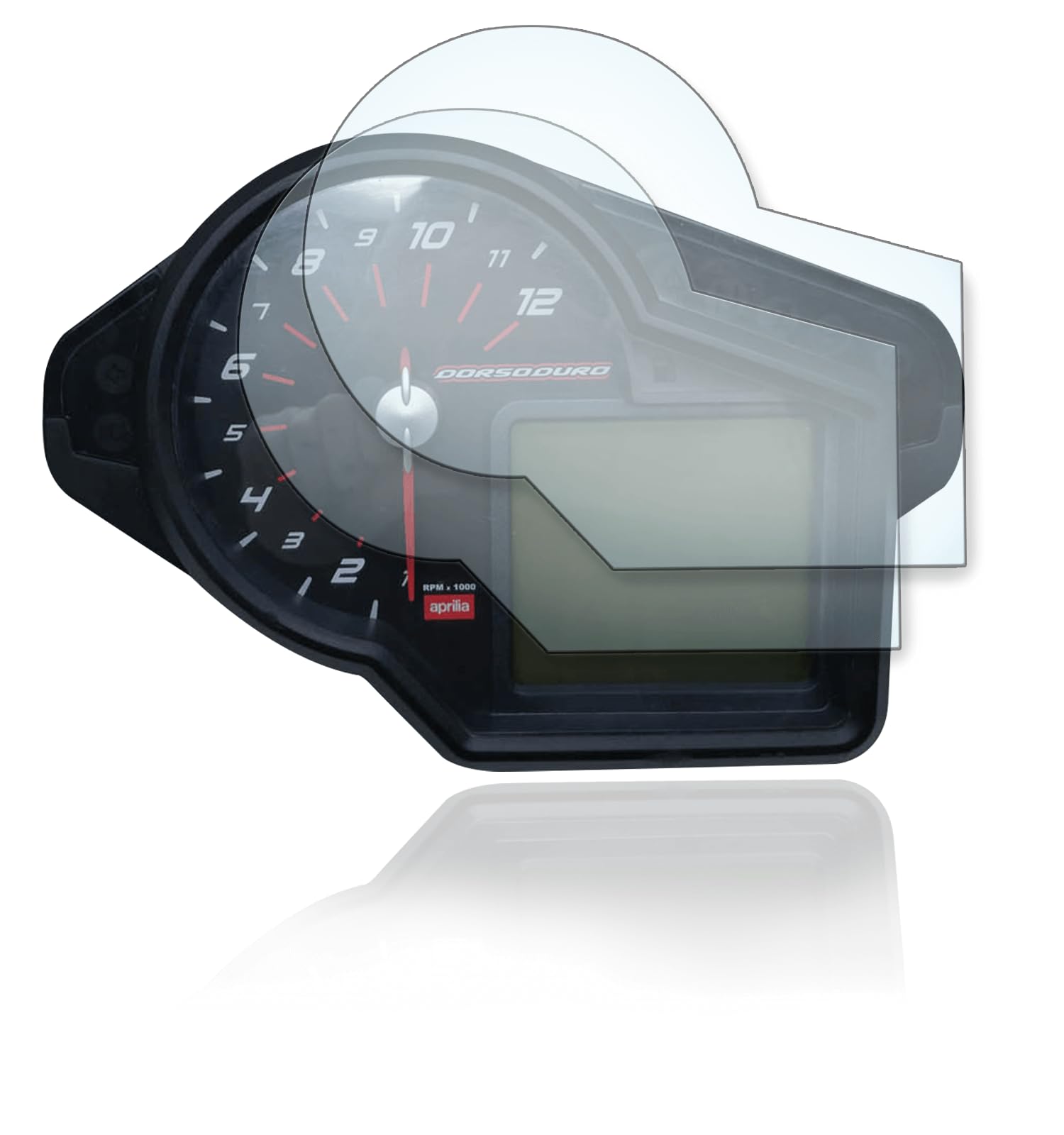 Displayschutzfolie Tacho Schutzfolie geeignet für Aprilia Dorsoduro 750/1200 2x Ultra Clear von Moto Screenies