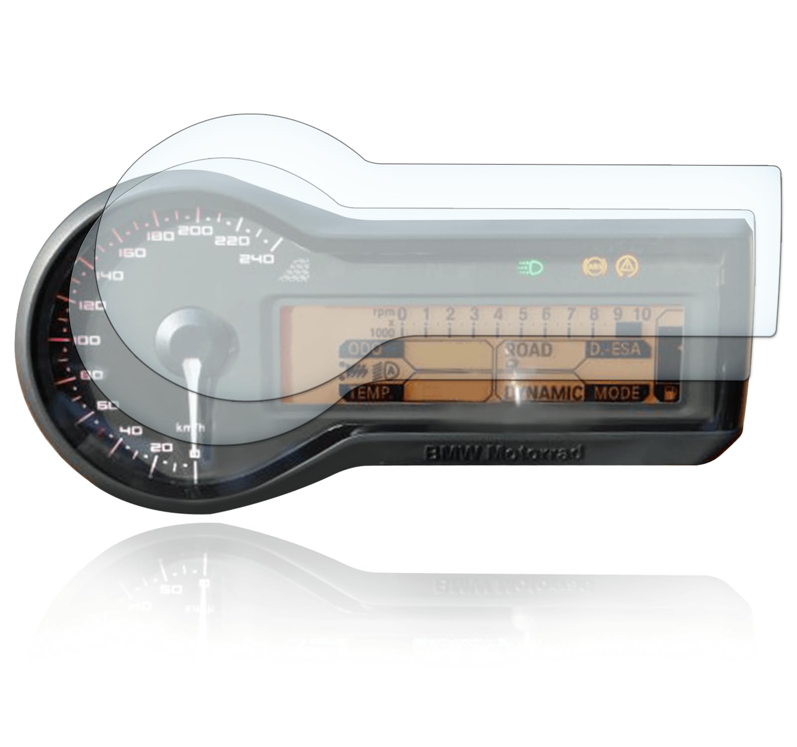 Displayschutzfolie Tacho Schutzfolie geeignet für BMW R1200RS 2x Ultra Clear von Moto Screenies