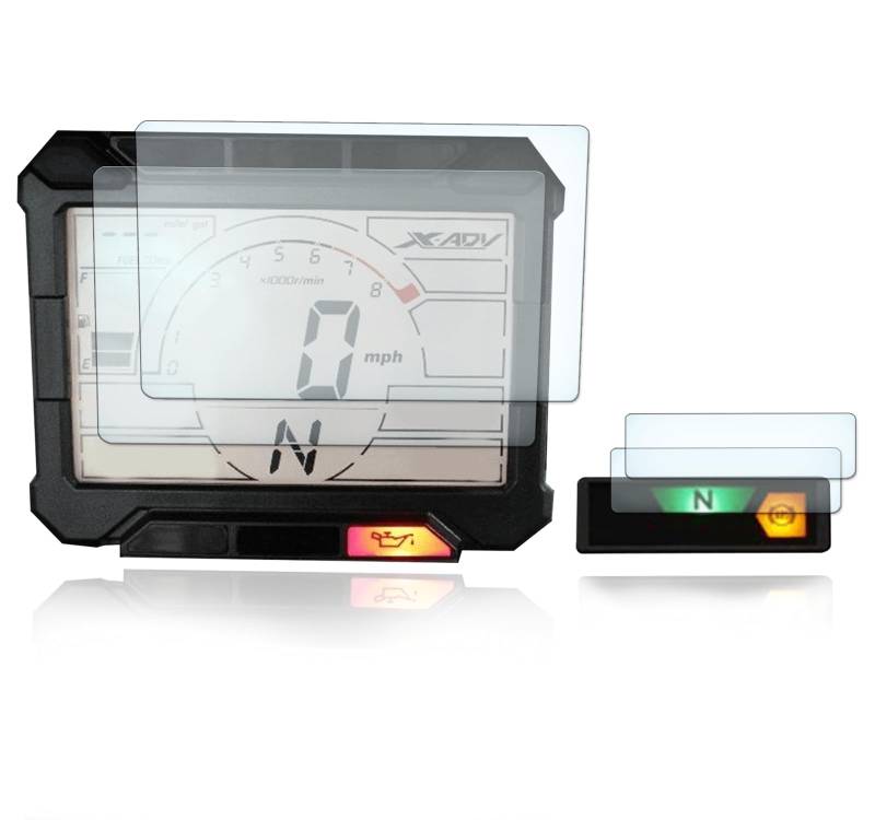 Displayschutzfolie Tacho Schutzfolie geeignet für Honda X-ADV 9H Nano Glas Technologie von Moto Screenies