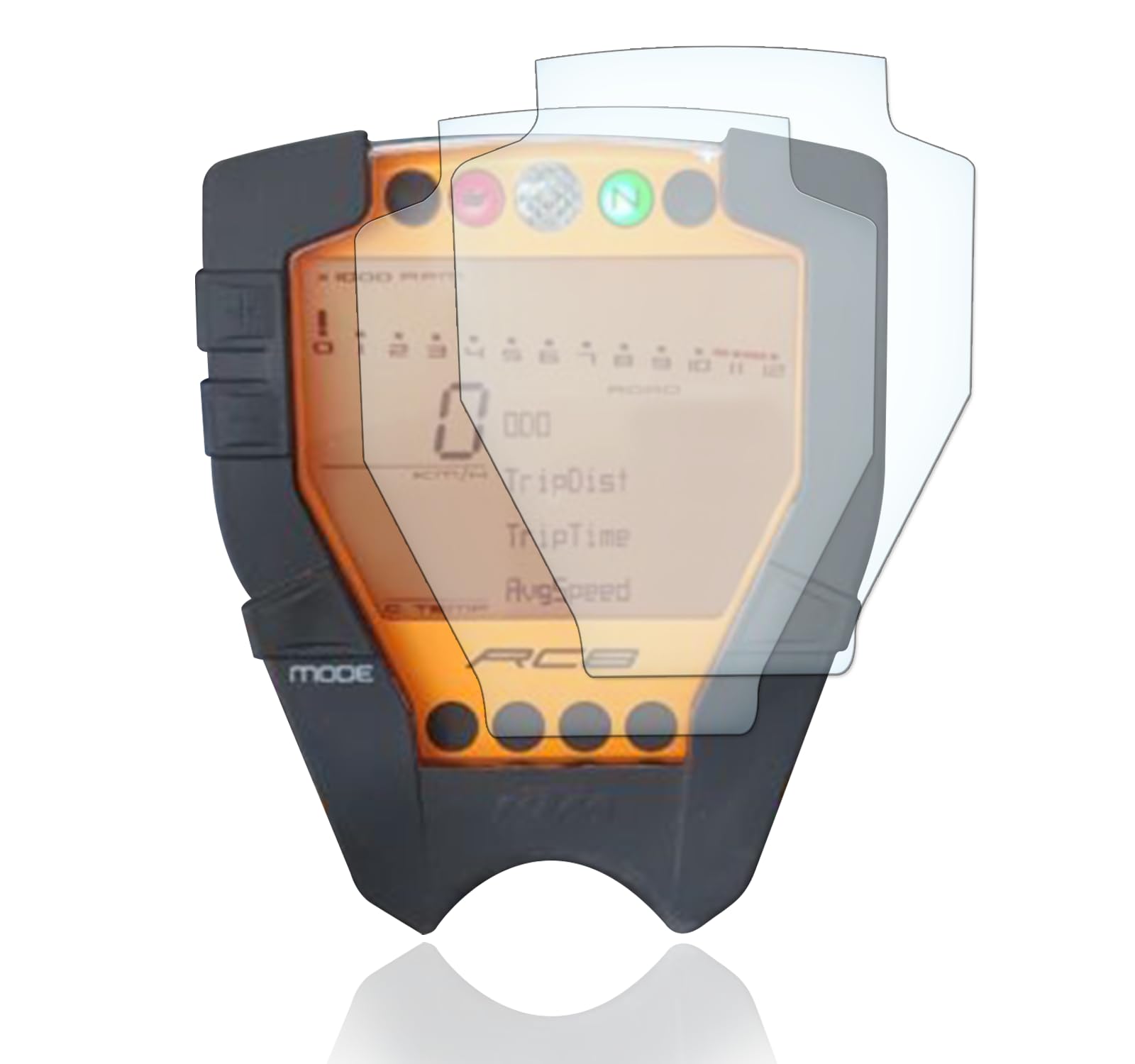 Displayschutzfolie Tacho Schutzfolie geeignet für KTM RC8 R 1190 2015+ von Moto Screenies