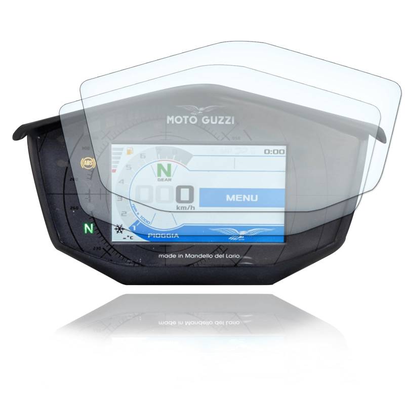 Displayschutzfolie Tacho Schutzfolie geeignet für Moto Guzzi V85TT 9H Nano Glas Technologie von Moto Screenies