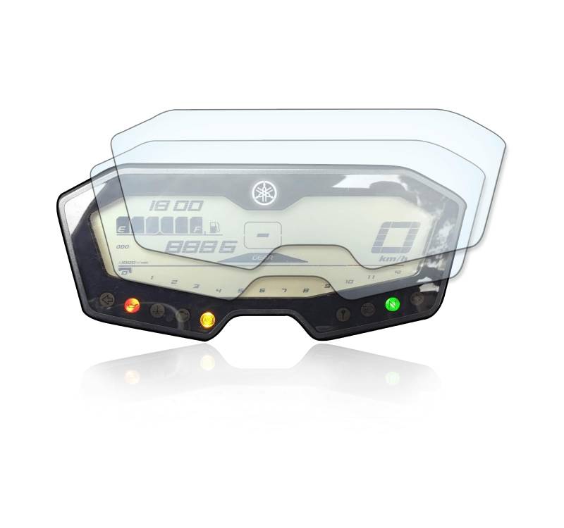 Displayschutzfolie Tacho Schutzfolie geeignet für Yamaha MT-07/700 Tracer 2x Anti Glare von Moto Screenies