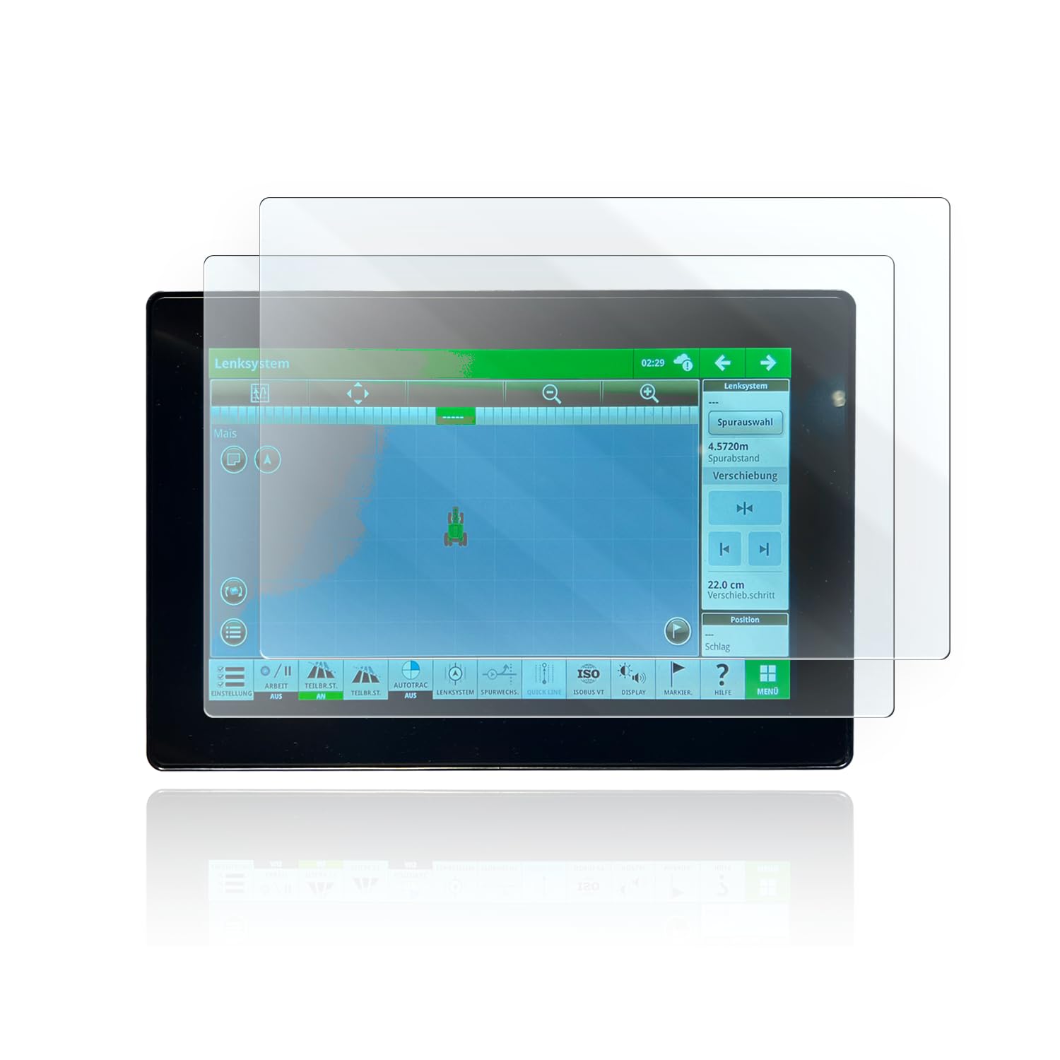 Moto Screenies Schutzfolie für Display und Tacho kompatibel mit John Deere CommandCenter G5 von Moto Screenies