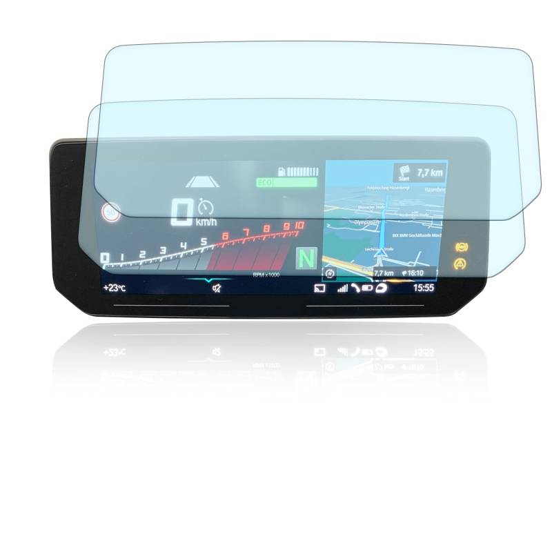 Moto Screenies Tachoschutzfolie Displayschutzfolie passend für BMW CE 04 2022+ 2x Anti Glare von Moto Screenies