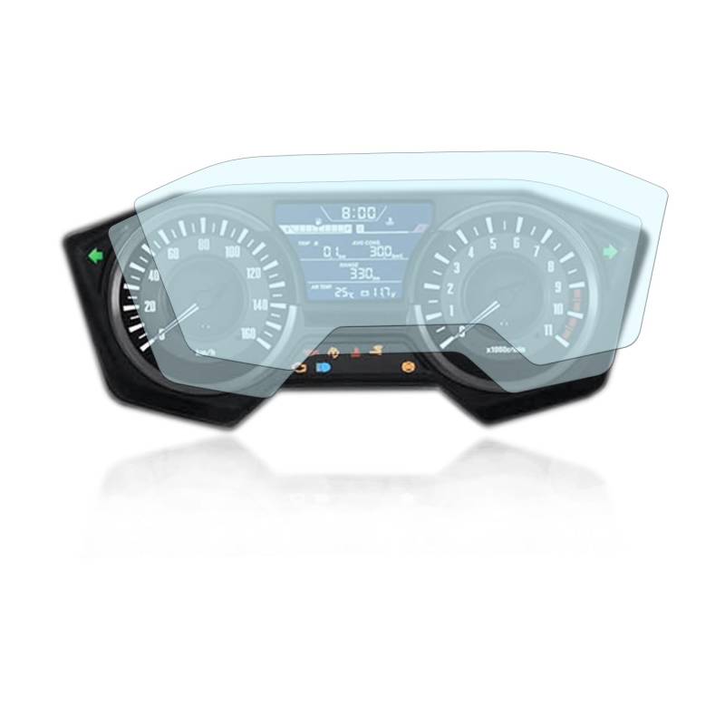 Tachoschutzfolie Displayschutzfolie passend für Honda Forza 125 300 2018+ 1x Ultra Clear / 1x Anti Glare von Moto Screenies