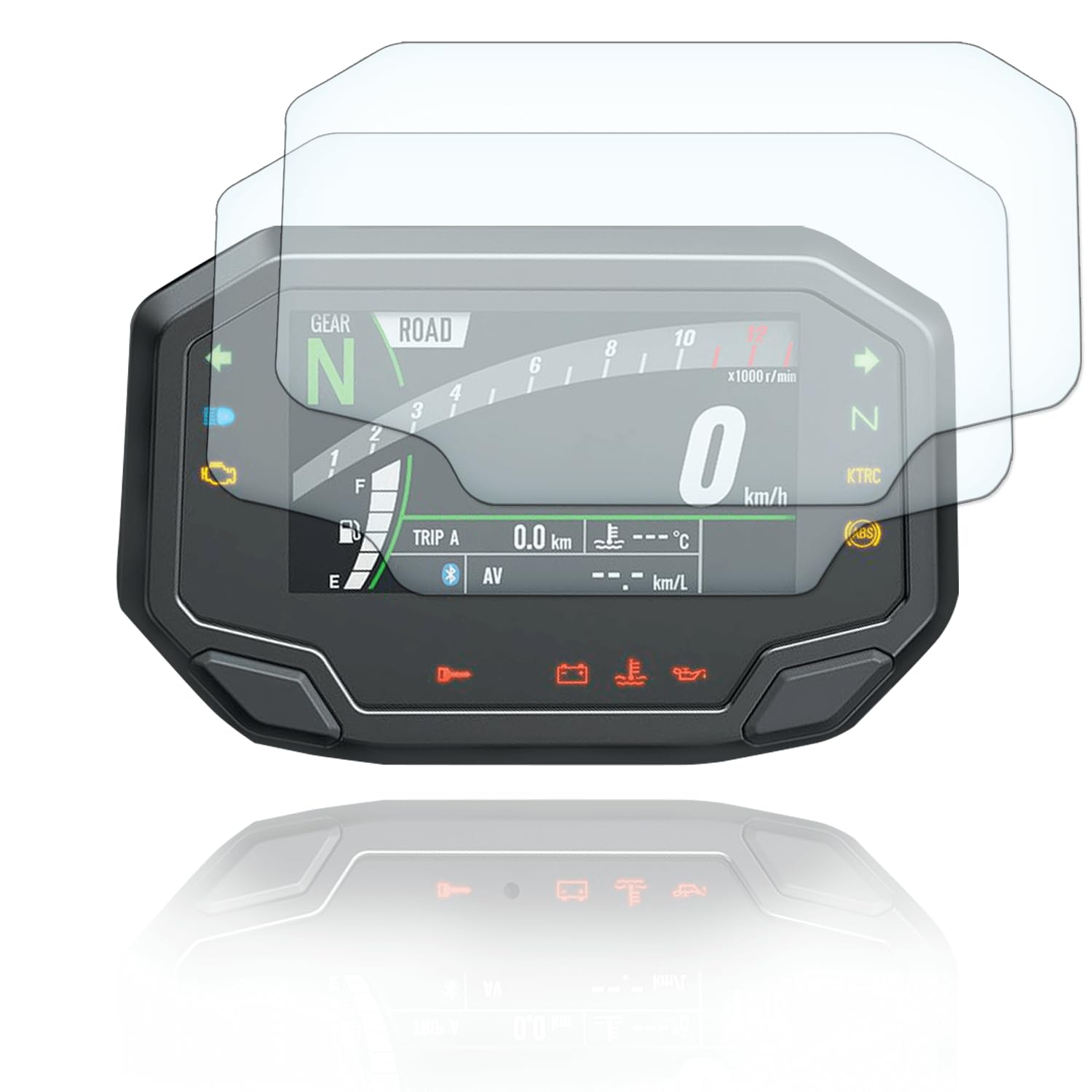 Tachoschutzfolie Displayschutzfolie passend für Kawasaki ZX-6R 2024+ 2x Ultra Clear von Moto Screenies