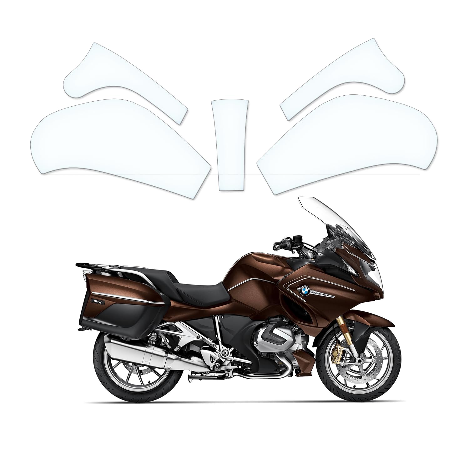 Tankschutzfolie Lackschutz Tankpad Transparent geeignet für BMW R1250RT 2019 von Moto Screenies