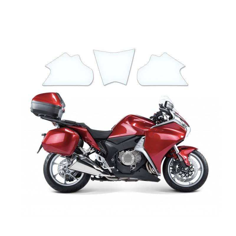 Tankschutzfolie Lackschutz Tankpad Transparent geeignet für Honda VFR1200F 2014+ von Moto Screenies