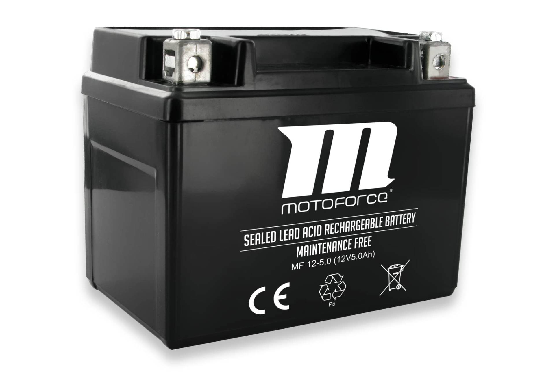 Batterie Motoforce, 12V 5Ah, wartungsfrei, zzgl. 7,50 EUR Pfand von Moto force