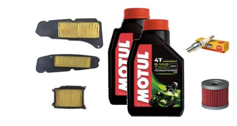 Inspektionskit Yamaha Majesty 400 2009 2010 2011 Öl MOTUL Filter Kerze YP von MotoCapuano