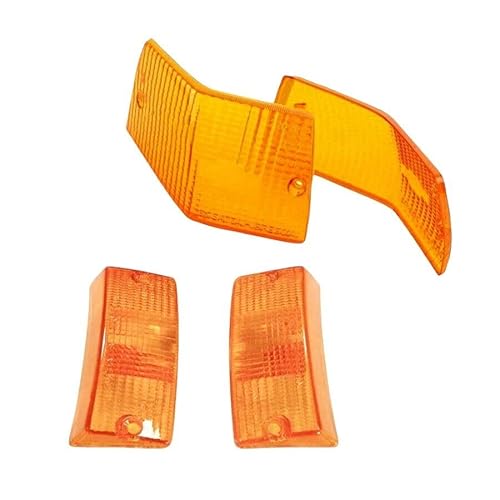 Kunststoff-Set vorne hinten orange Blinker Vespa PX 125 150 200 von MotoCapuano