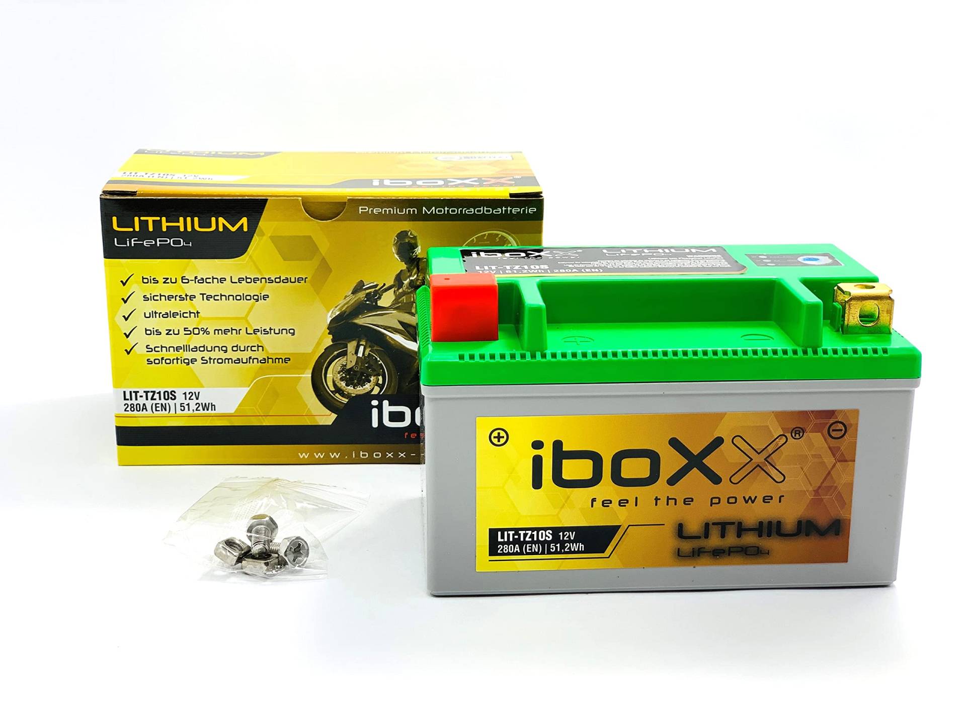 Lithium Ionen Batterie YTZ10S TTZ10S HJTZ10S-FP kompatibel mit KTM LC4-E 640 Supermoto 2003-06 von MotoX-treme