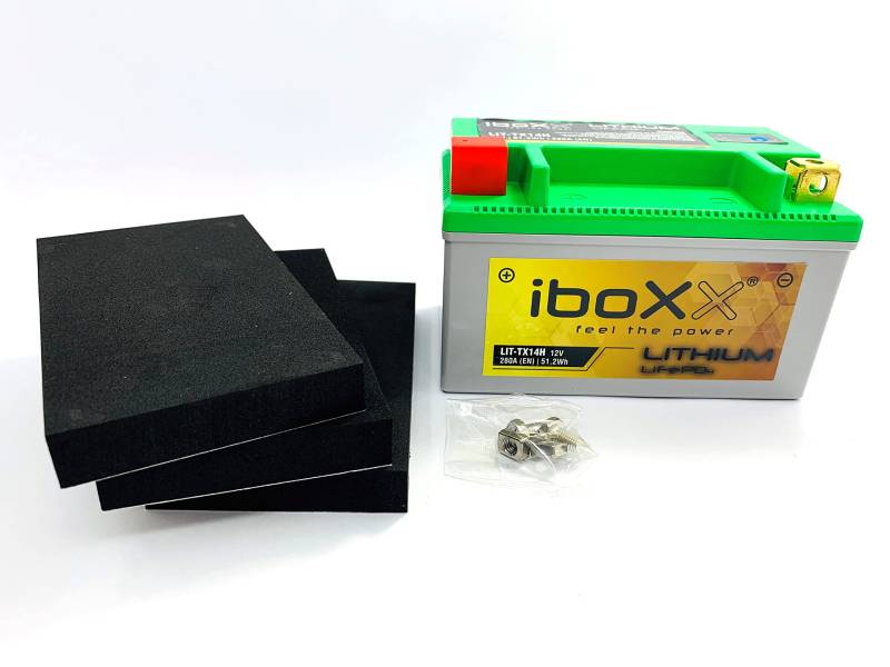 Lithium Ionen LiFePo4 Batterie 12V YTX14-BS kompatibel mit Honda VTX 1300 Bj. 2003-2007 von MotoX-treme
