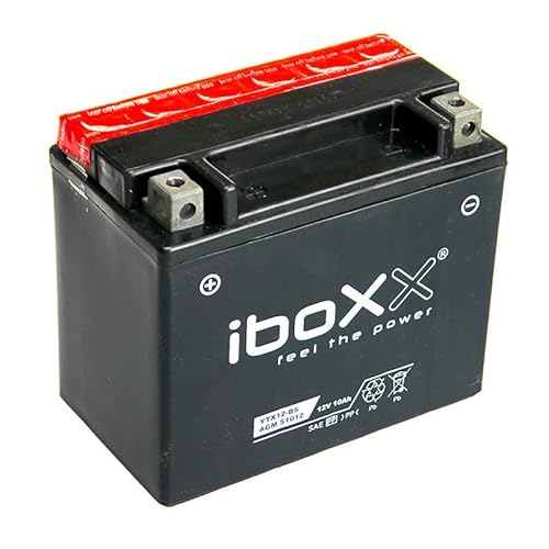 Motorrad Batterie YTX12-BS 12V kompatibel mit Daelim S3 125 Fi SABBL Bj. 2011-2016 von MotoX-treme